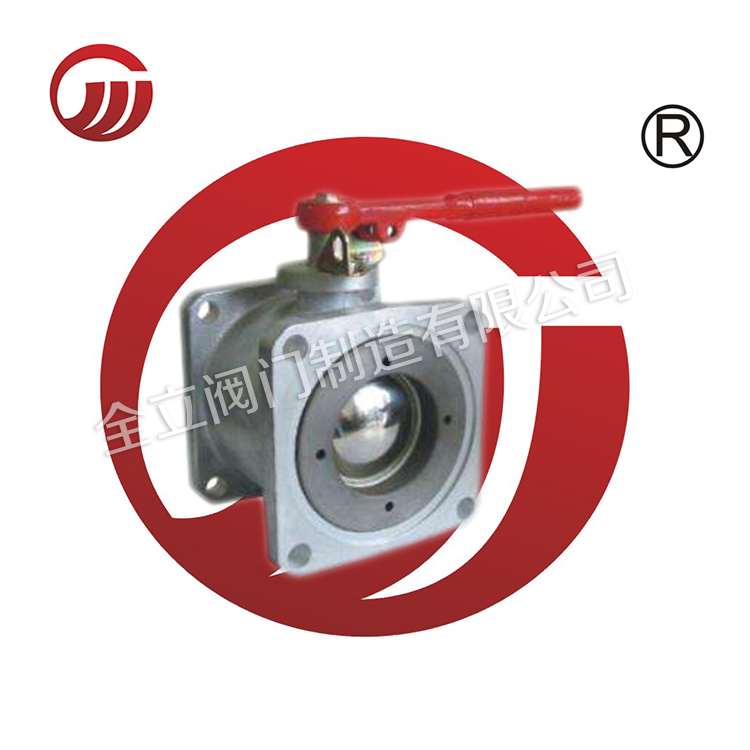 Tank square flange ball valve CQ41F